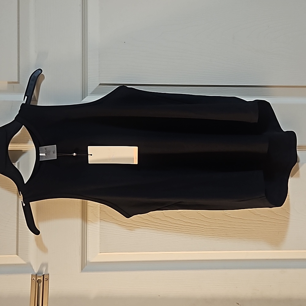 CALIA Women’s LustraLux Cutaway Tank: BLACK: NEW WITH TAGS: SIZE XS